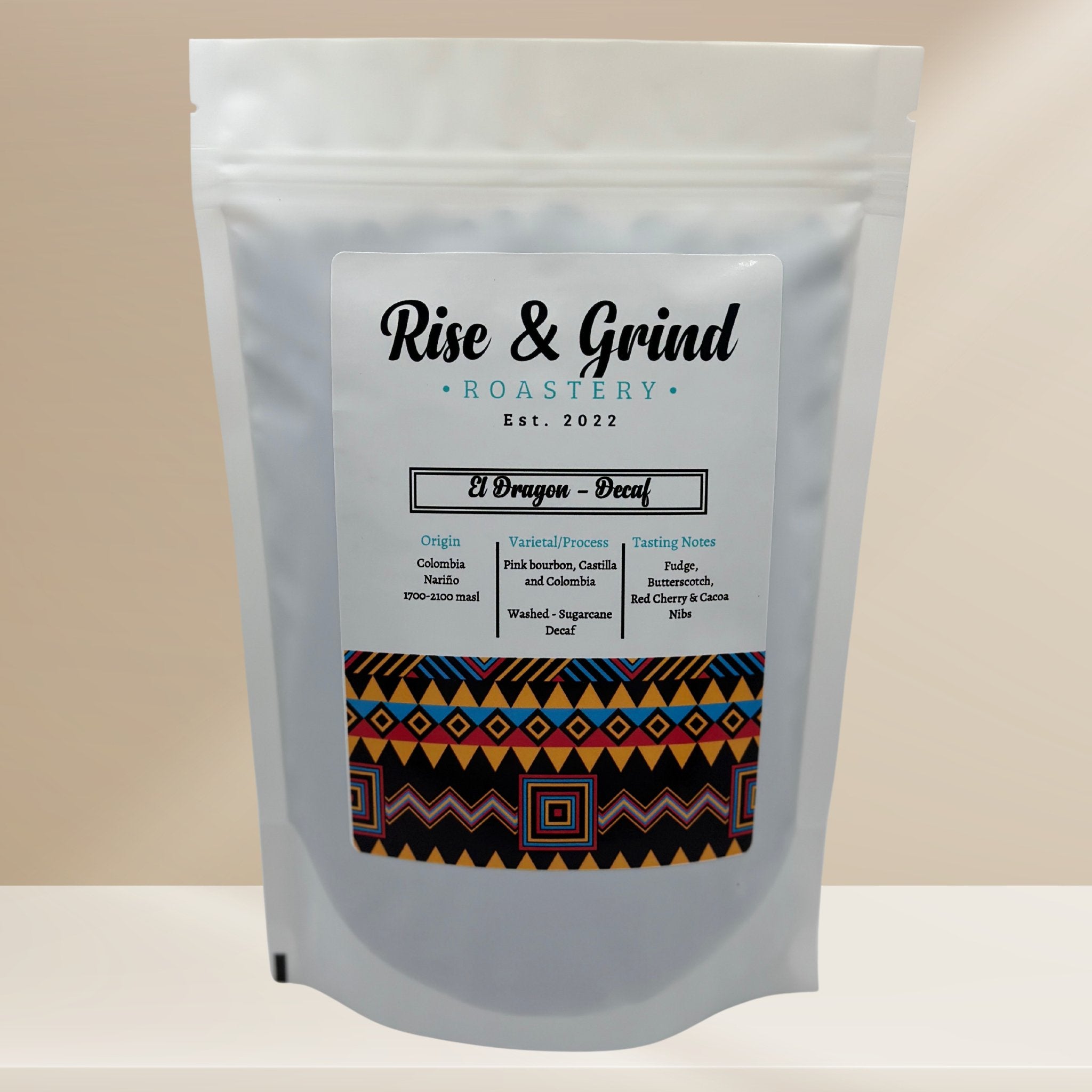 El Dragón A sugarcane Decaf from Nariño - Rise & Grind Roastery - 250g - Wholebean - 