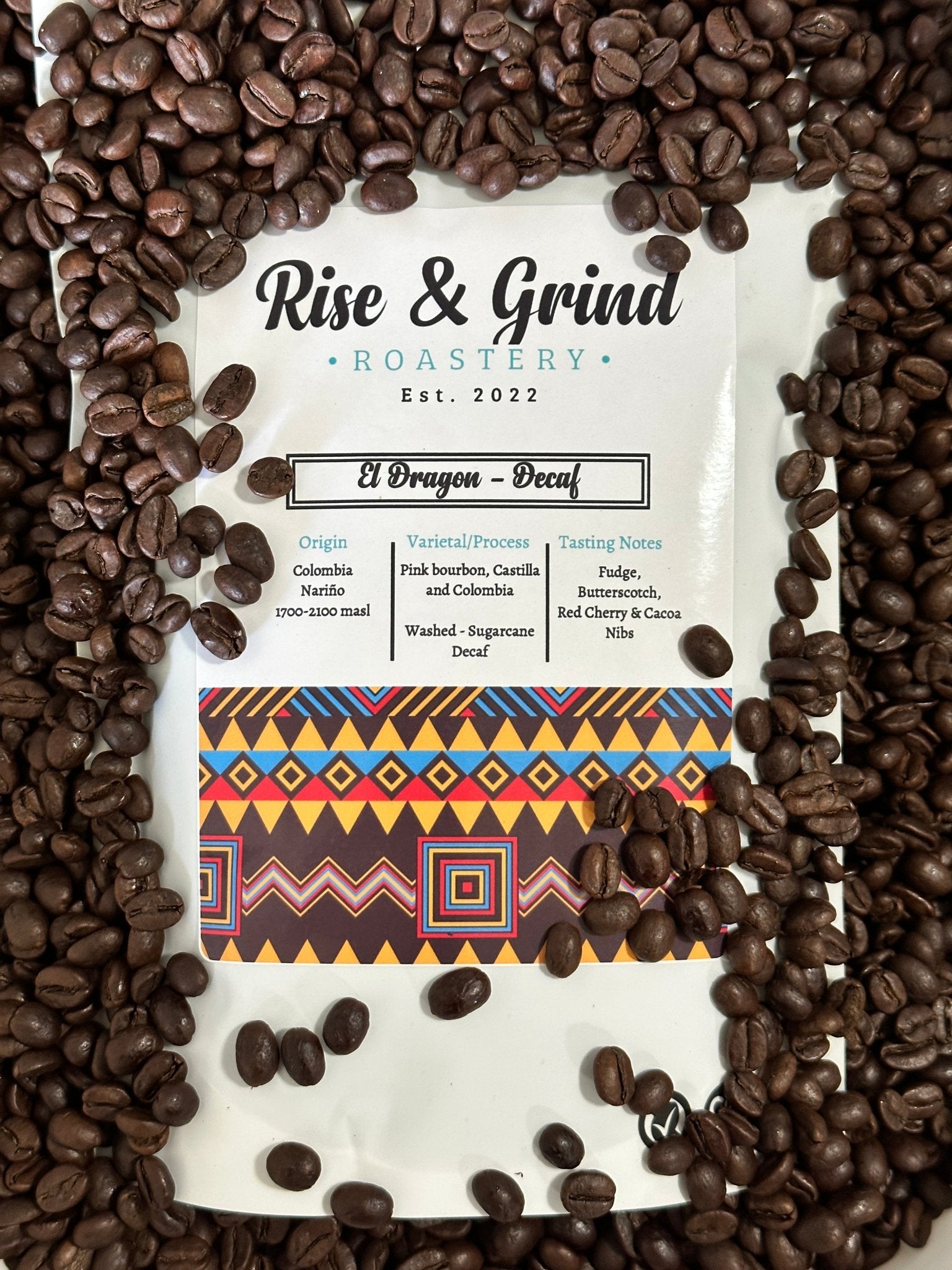 El Dragón A sugarcane Decaf from Nariño - Rise & Grind Roastery - 250g - Wholebean - 