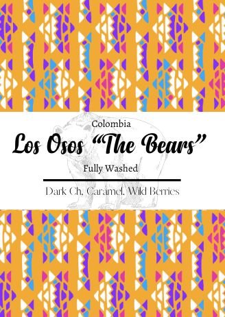 Los Osos "The Bears" - Colombia - Rise & Grind Roastery - Whole Beans - 250g - 